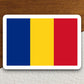 Romania country flag sticker, international country sticker, international sticker, Romania sticker, Room Décor