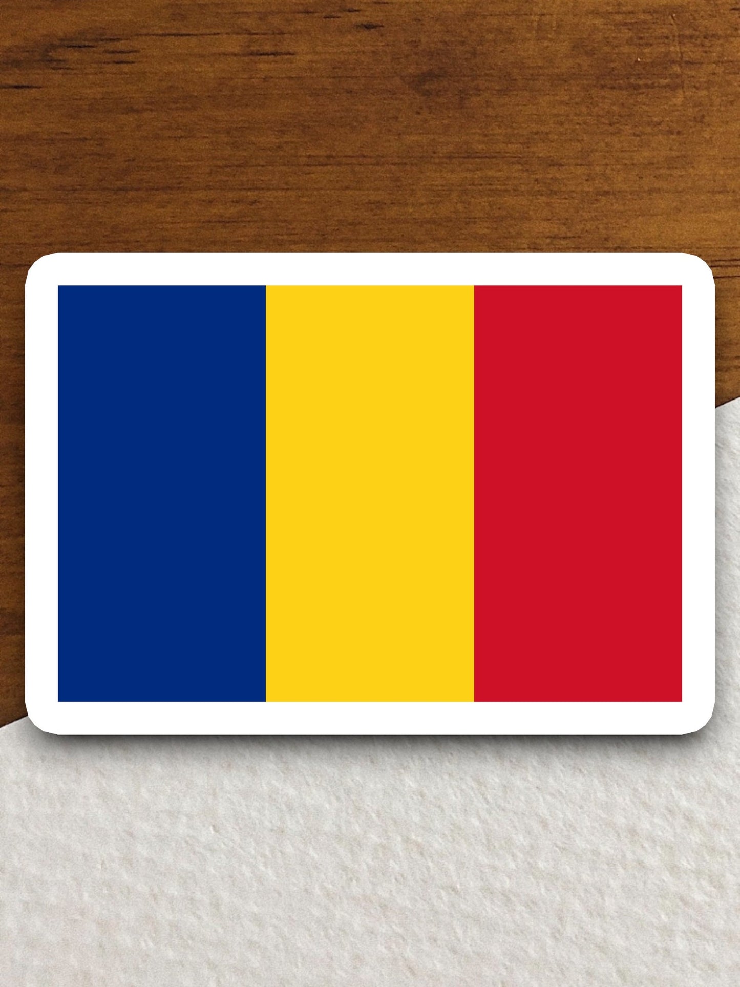 Romania country flag sticker, international country sticker, international sticker, Romania sticker, Room Décor