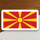 North macedonia country flag sticker, international country sticker, international sticker, North macedonia sticker, Room Décor