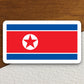 North korea country flag sticker, international country sticker, international sticker, North korea sticker, Room Décor