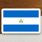 Nicaragua country flag sticker, international country sticker, international sticker, Nicaragua sticker, Room Décor