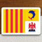 Provence Alpes-Cote d'Azur flag sticker, international country sticker, international sticker, Provence sticker, Alpes-Cote d'Azur sticker