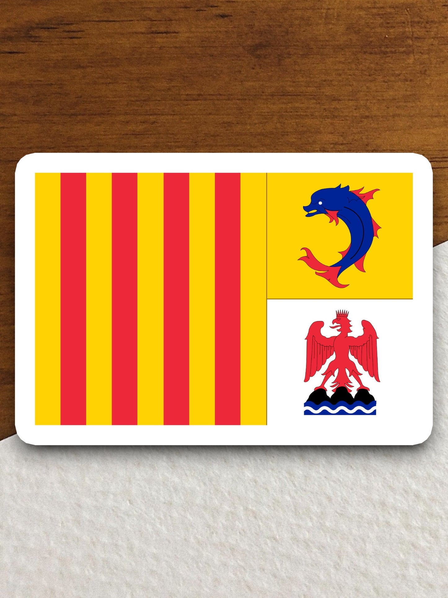 Provence Alpes-Cote d'Azur flag sticker, international country sticker, international sticker, Provence sticker, Alpes-Cote d'Azur sticker