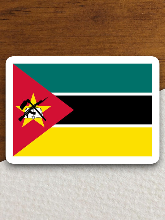 Mozambique country flag sticker, international country sticker, international sticker, Mozambique sticker, Room Décor