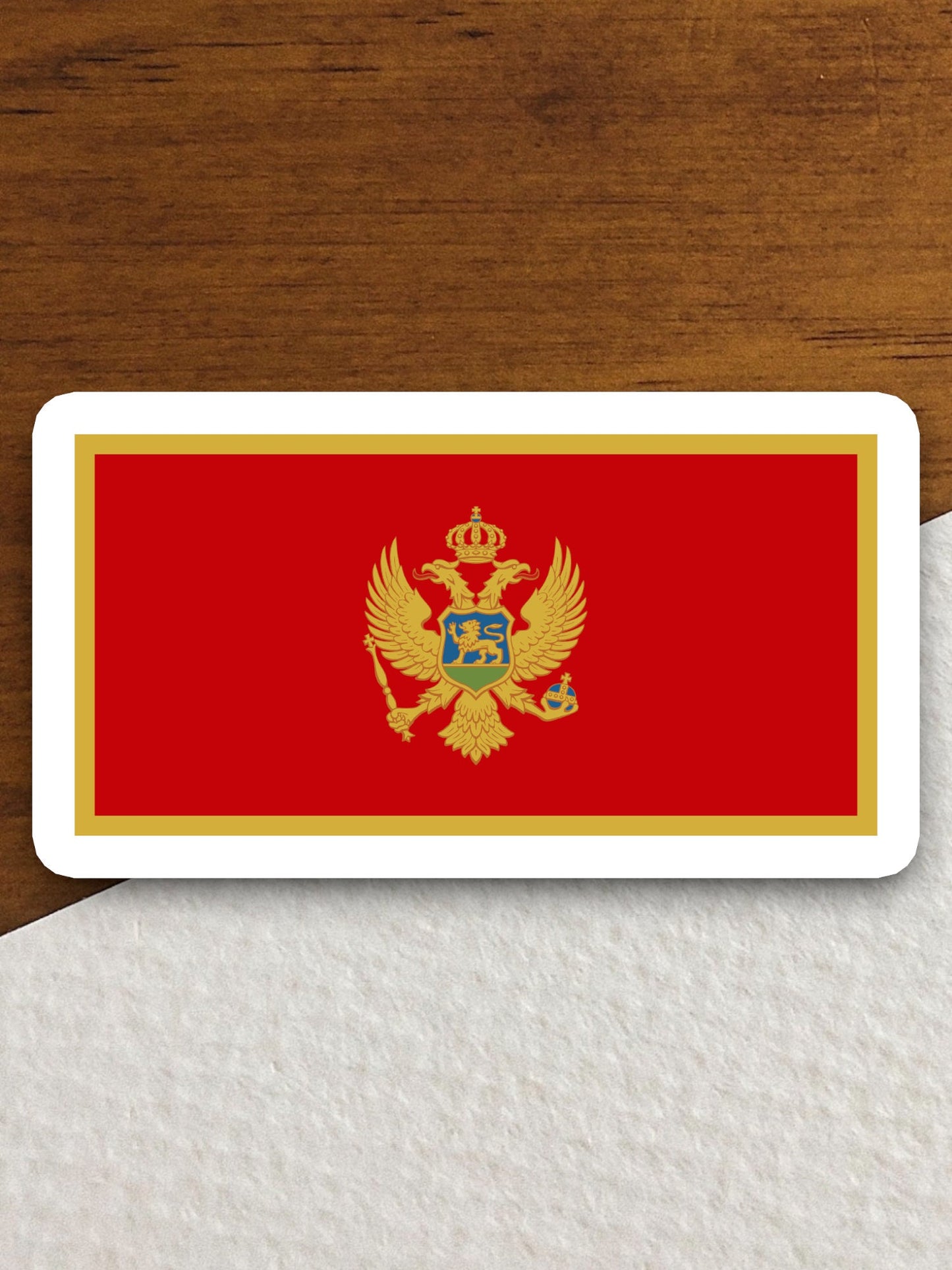 Montenegro country flag sticker, international country sticker, international sticker, Montenegro sticker, Room Décor