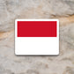 Monaco country flag sticker, international country sticker, international sticker, Monaco sticker, Room Décor