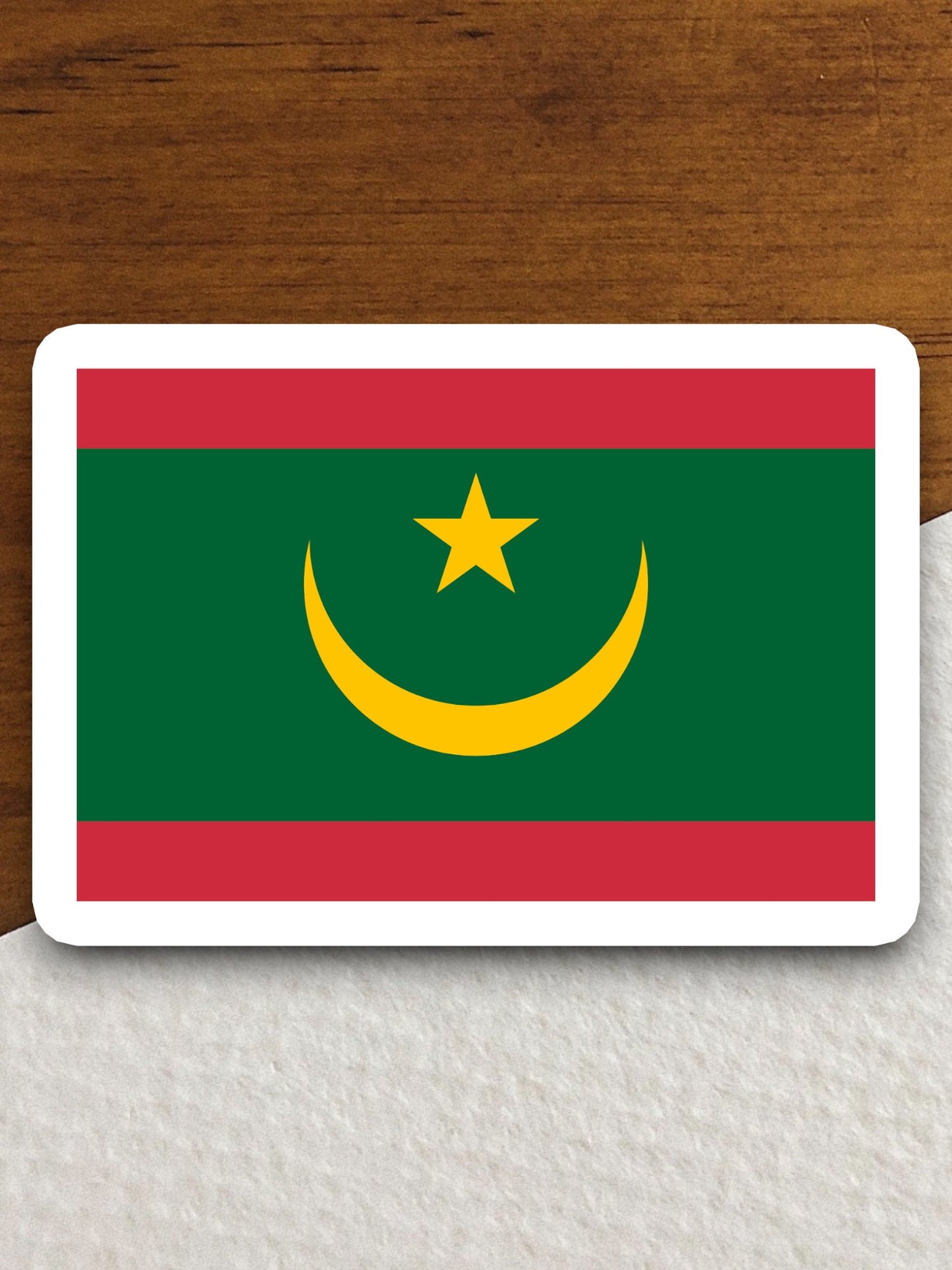 Mauritania country flag sticker, international country sticker, international sticker, Mauritania sticker, Room Décor