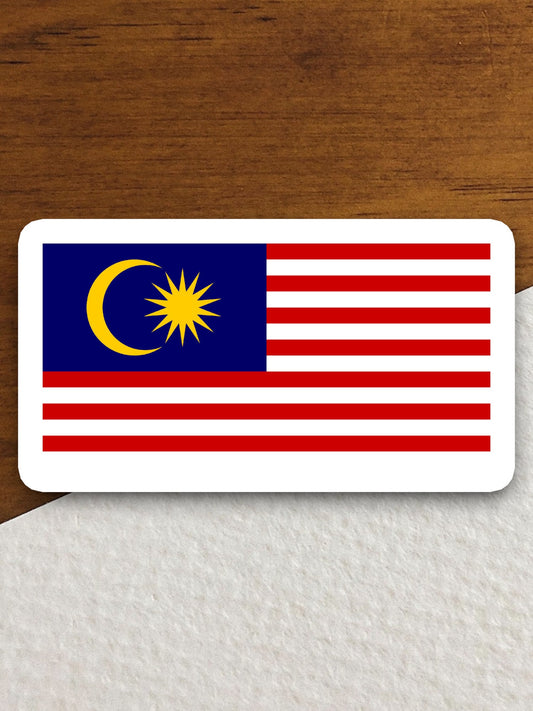 Malaysia country flag sticker, international country sticker, international sticker, Malaysia sticker, Room Décor