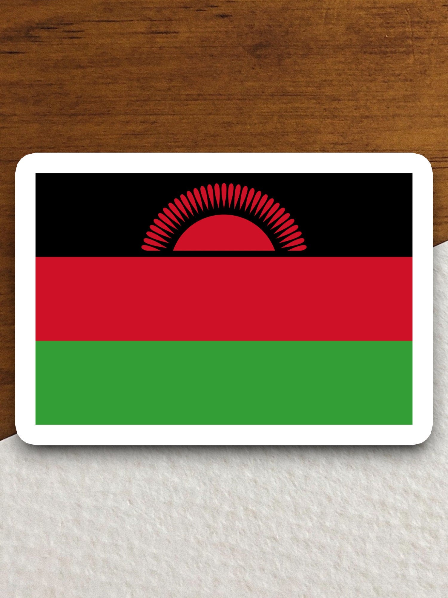 Malawi country flag sticker, international country sticker, international sticker, Malawi sticker, Room Décor