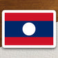 Laos country flag sticker, international country sticker, international sticker, Laos sticker, Room Décor