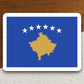 Kosovo country flag sticker, international country sticker, international sticker, Kosovo sticker, Room Décor