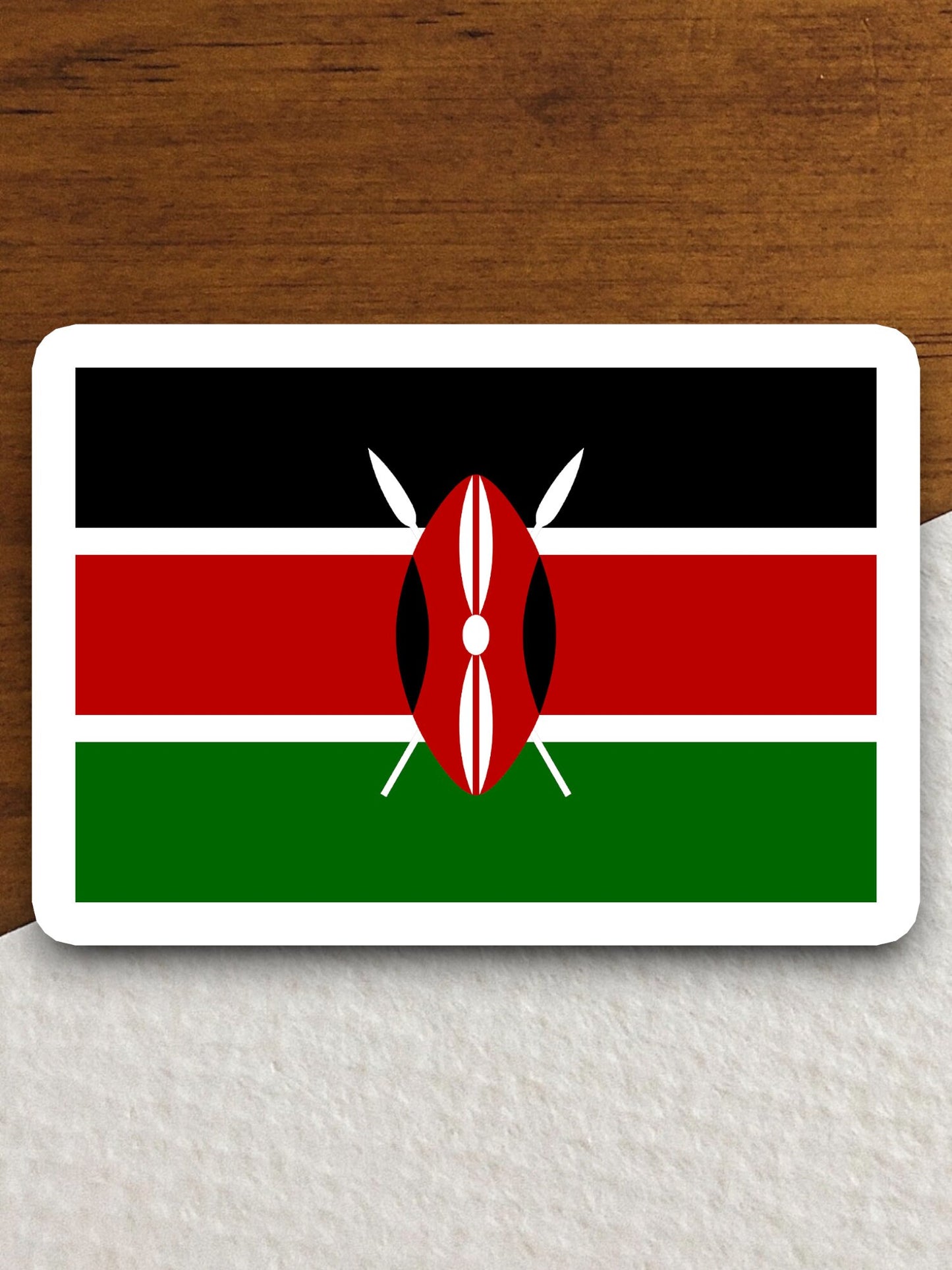 Kenya country flag sticker, international country sticker, international sticker, Kenya sticker, Room Décor