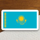 Kazakhstan country flag sticker, international country sticker, international sticker, Kazakhstan sticker, Room Décor