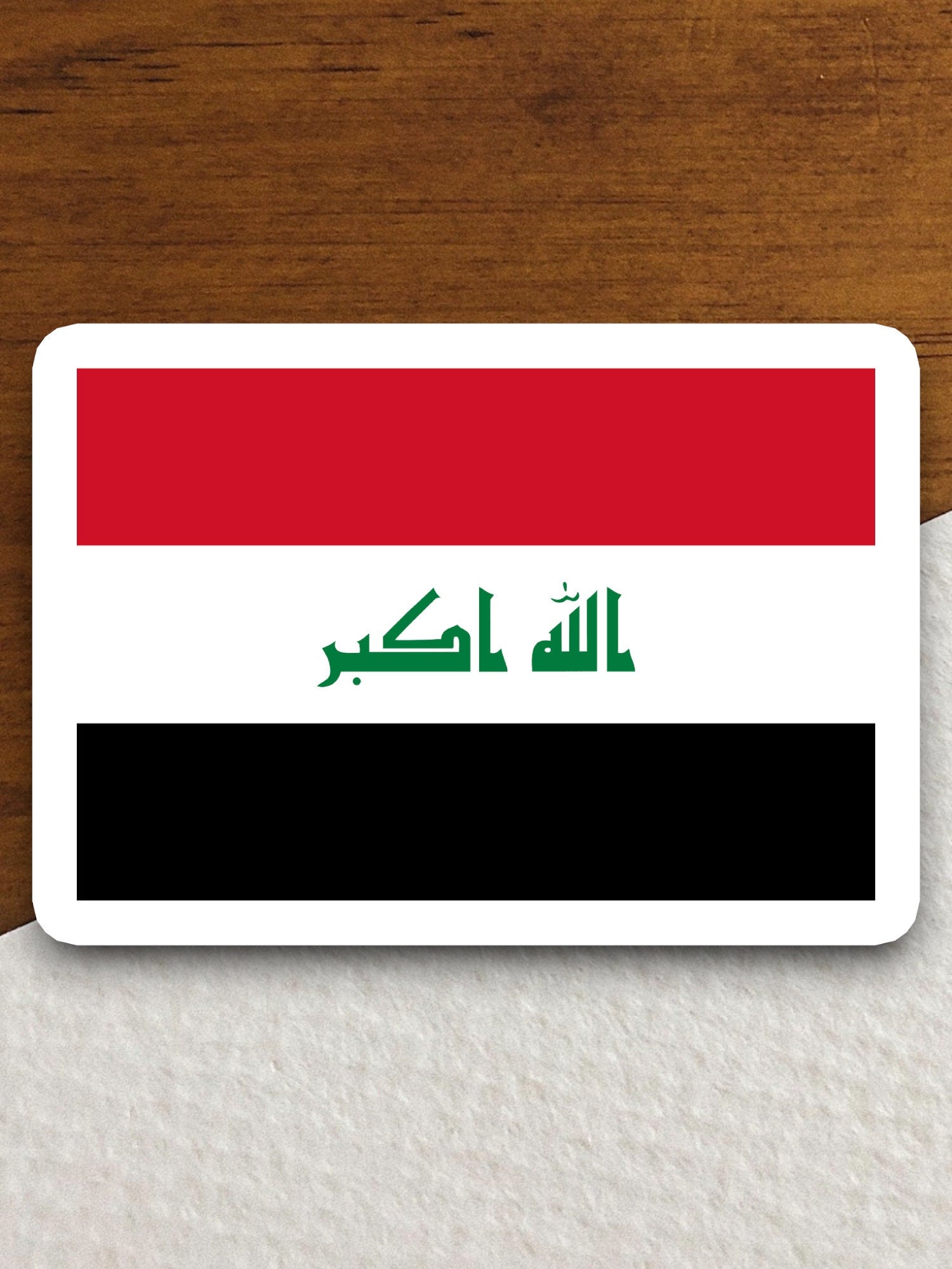 Iraq country flag sticker, international country sticker, international sticker, Iraq sticker, Room Décor