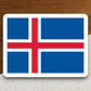 Iceland country flag sticker, international country sticker, international sticker, Iceland sticker, Room Décor