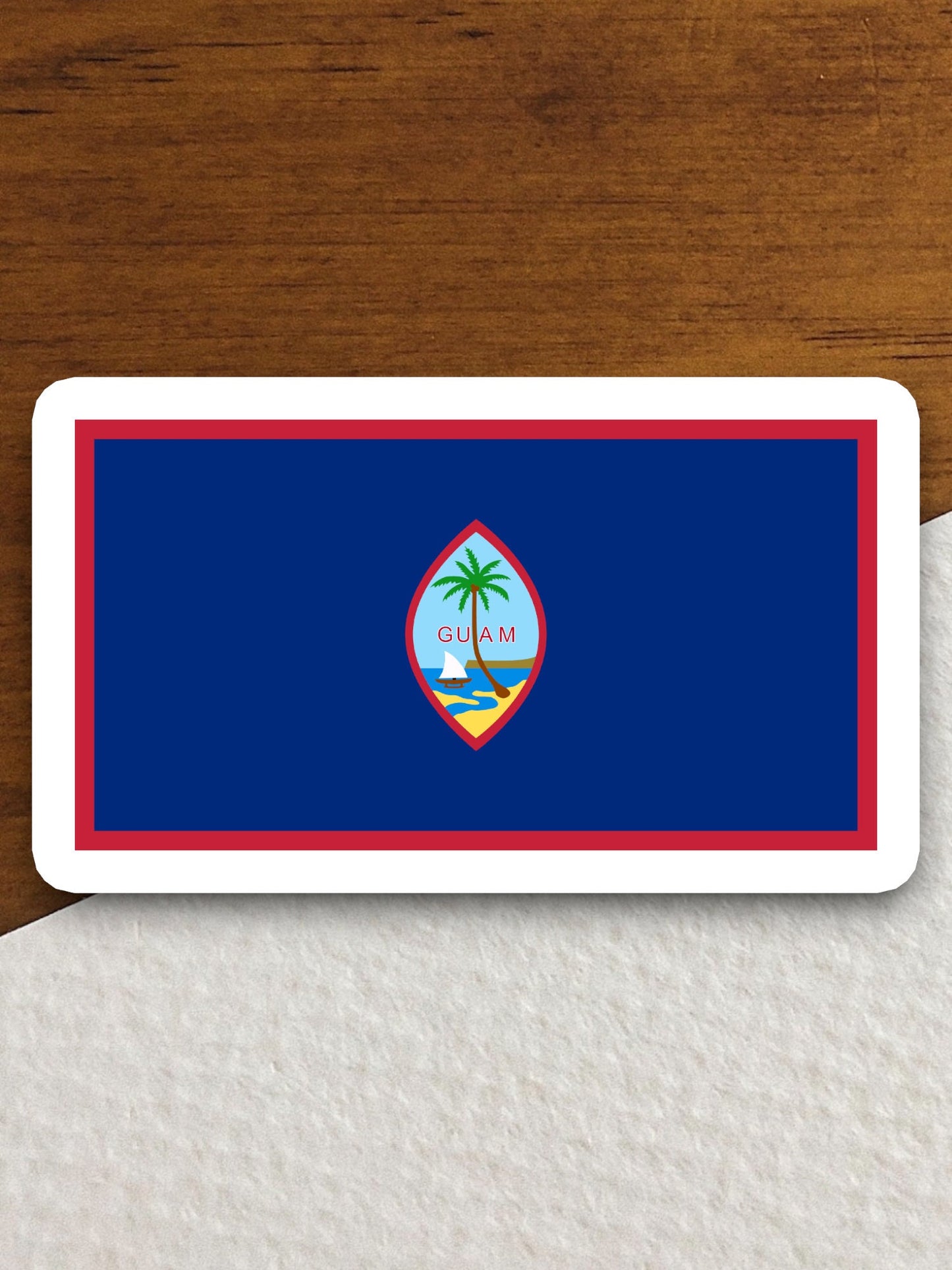 Guam country flag sticker, international country sticker, international sticker, Guam sticker, Room Décor