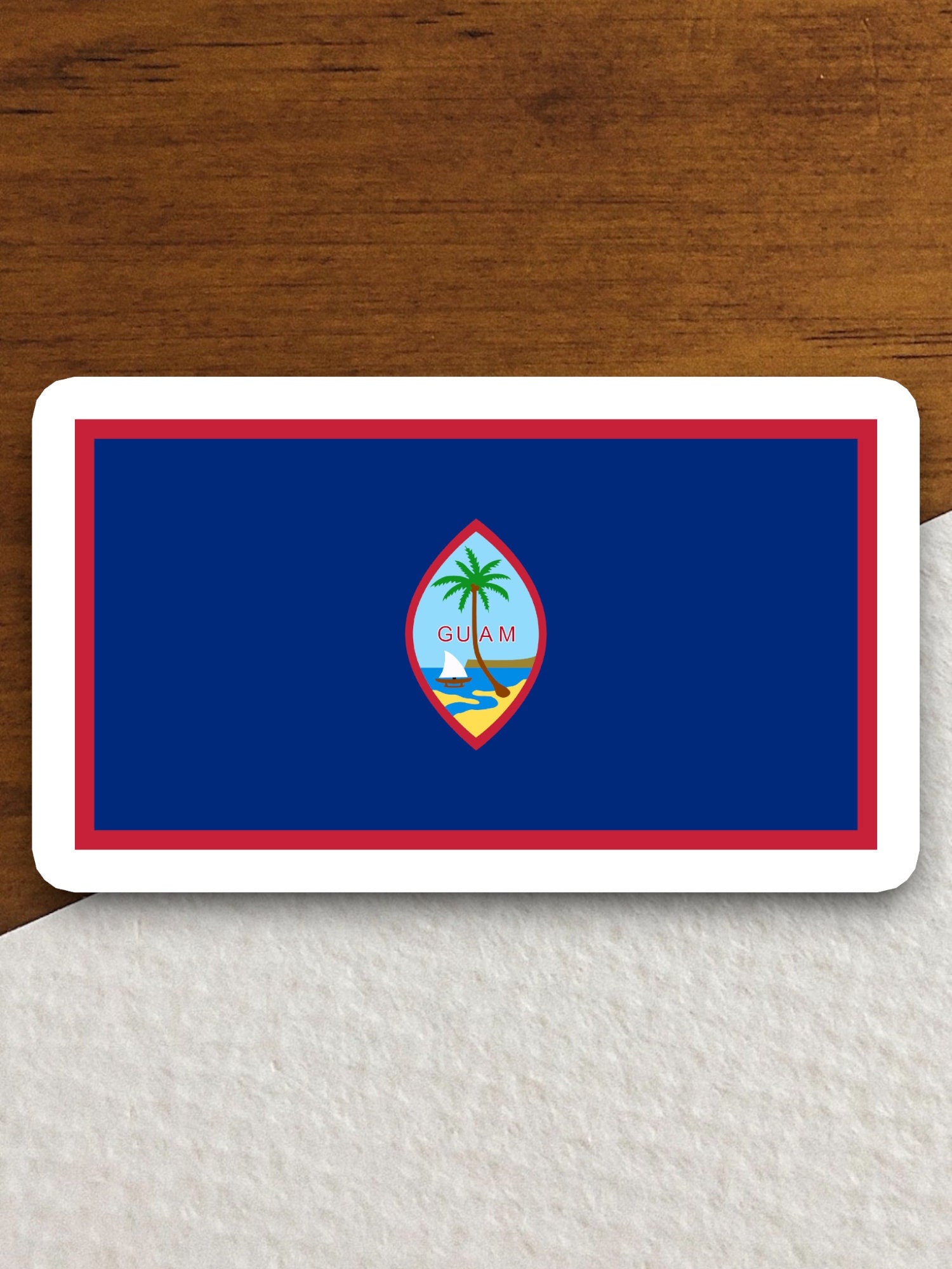 Guam country flag sticker, international country sticker, international sticker, Guam sticker, Room Décor