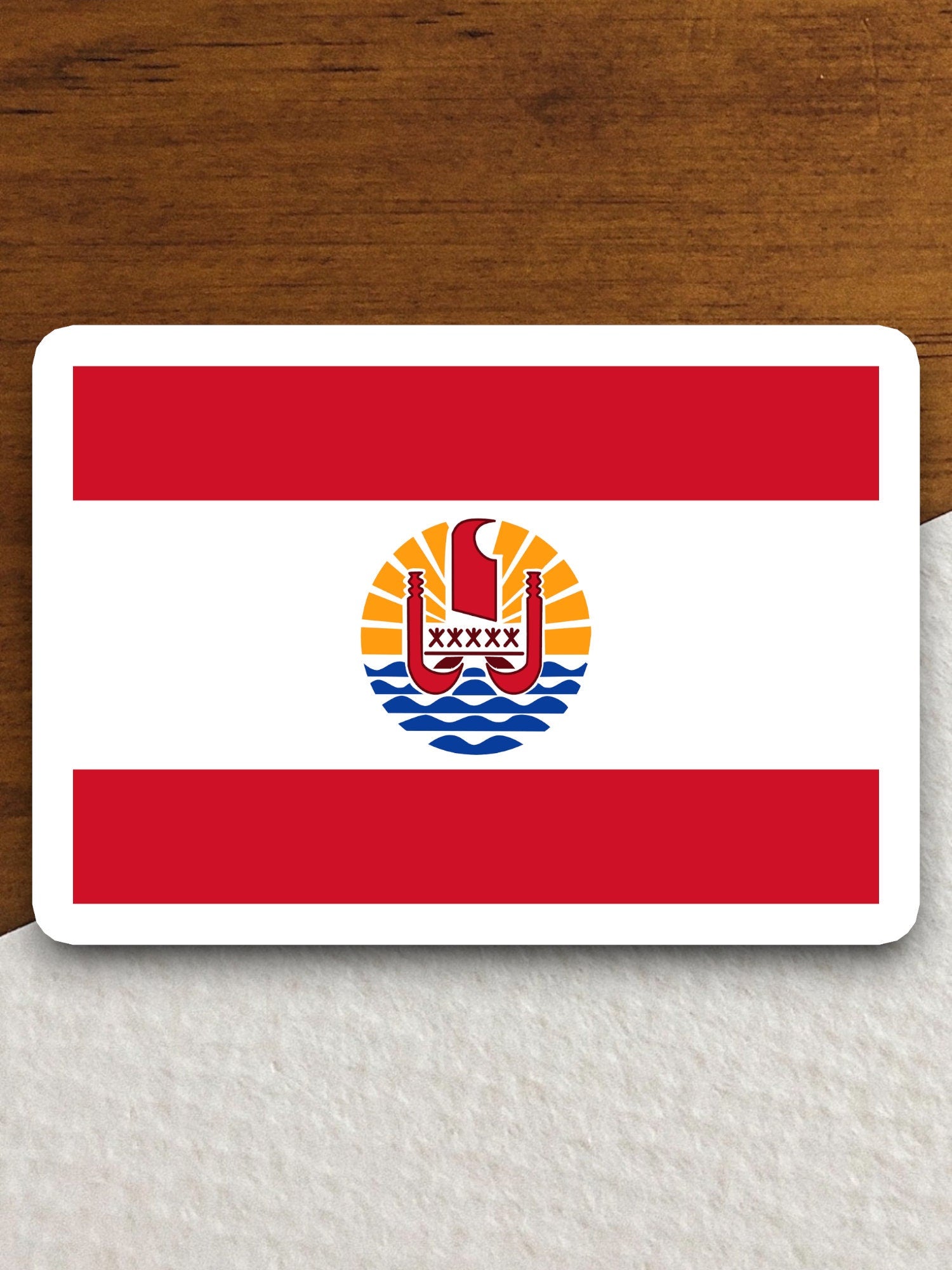 French polynesia country flag sticker, international country sticker, international sticker, Room Décor