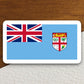 Fiji country flag sticker, international country sticker, international sticker, Fiji sticker, Room Décor