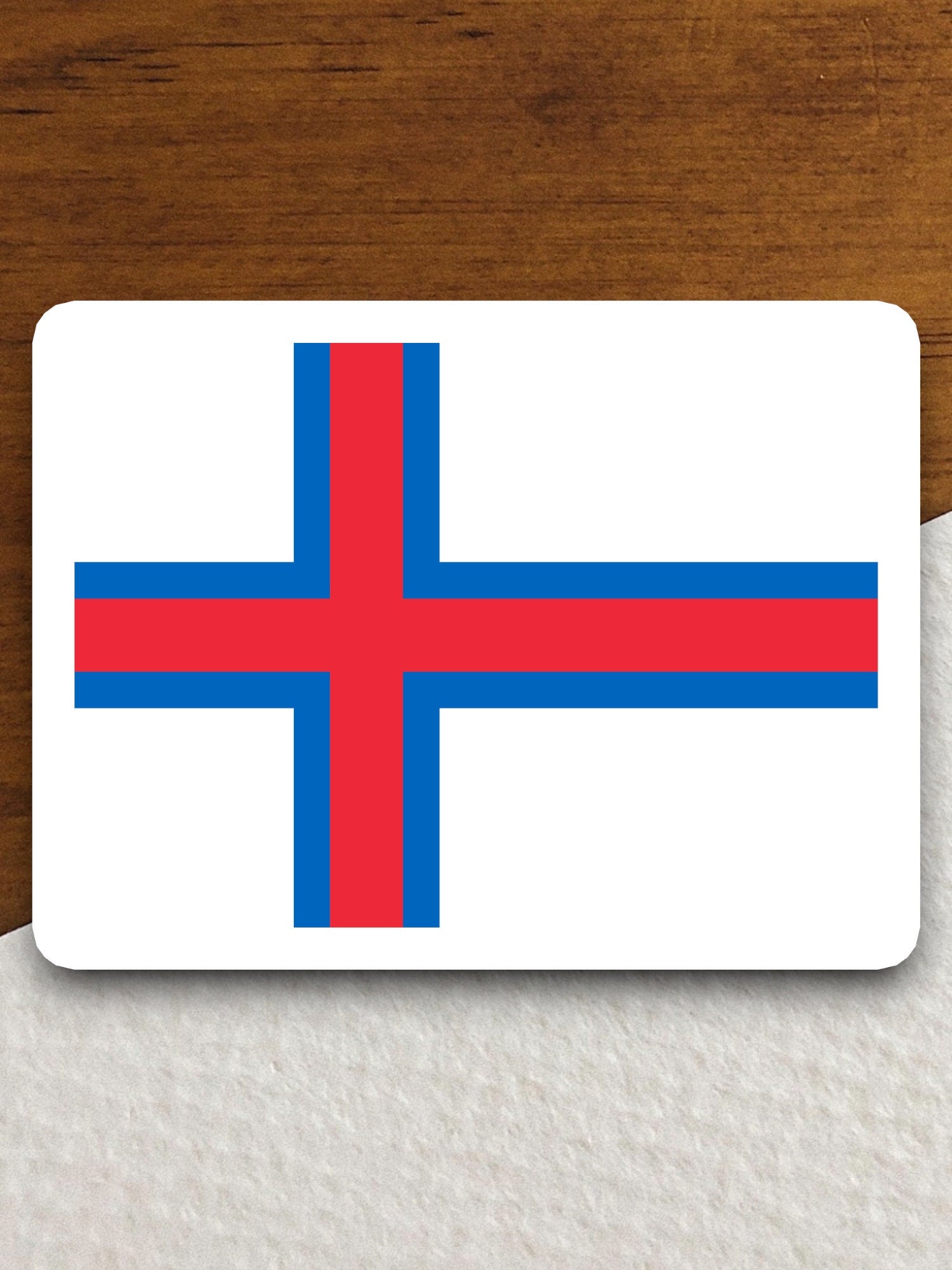 Faroe islands country flag sticker, international country sticker, international sticker, islands sticker, Faroe sticker, Room Décor