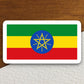 Ethiopia country flag sticker, international country sticker, international sticker, Ethiopia sticker, Room Décor