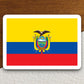 Ecuador country flag sticker, international country sticker, international sticker, Ecuador sticker, Room Décor