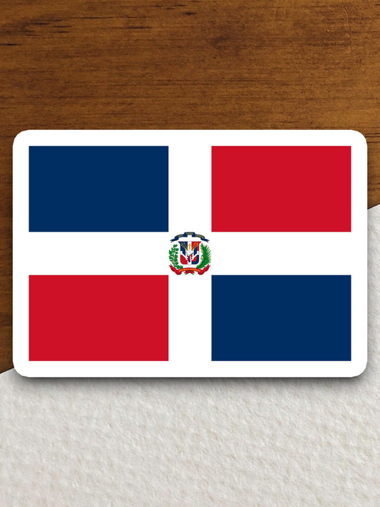 Dominican republic country flag sticker, international country sticker, international sticker, Dominican sticker, Dominican republic sticker