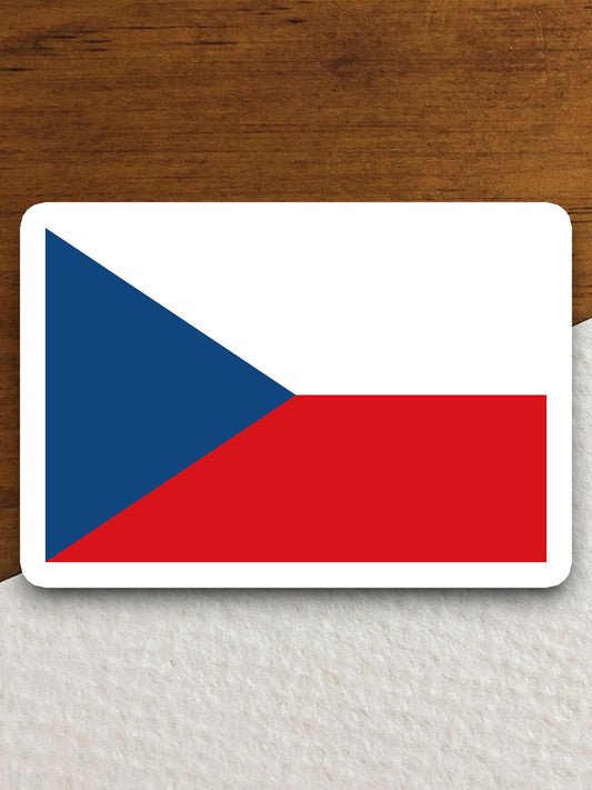 Czechia country flag sticker, international country sticker, international sticker, Czechia sticker, Room Décor