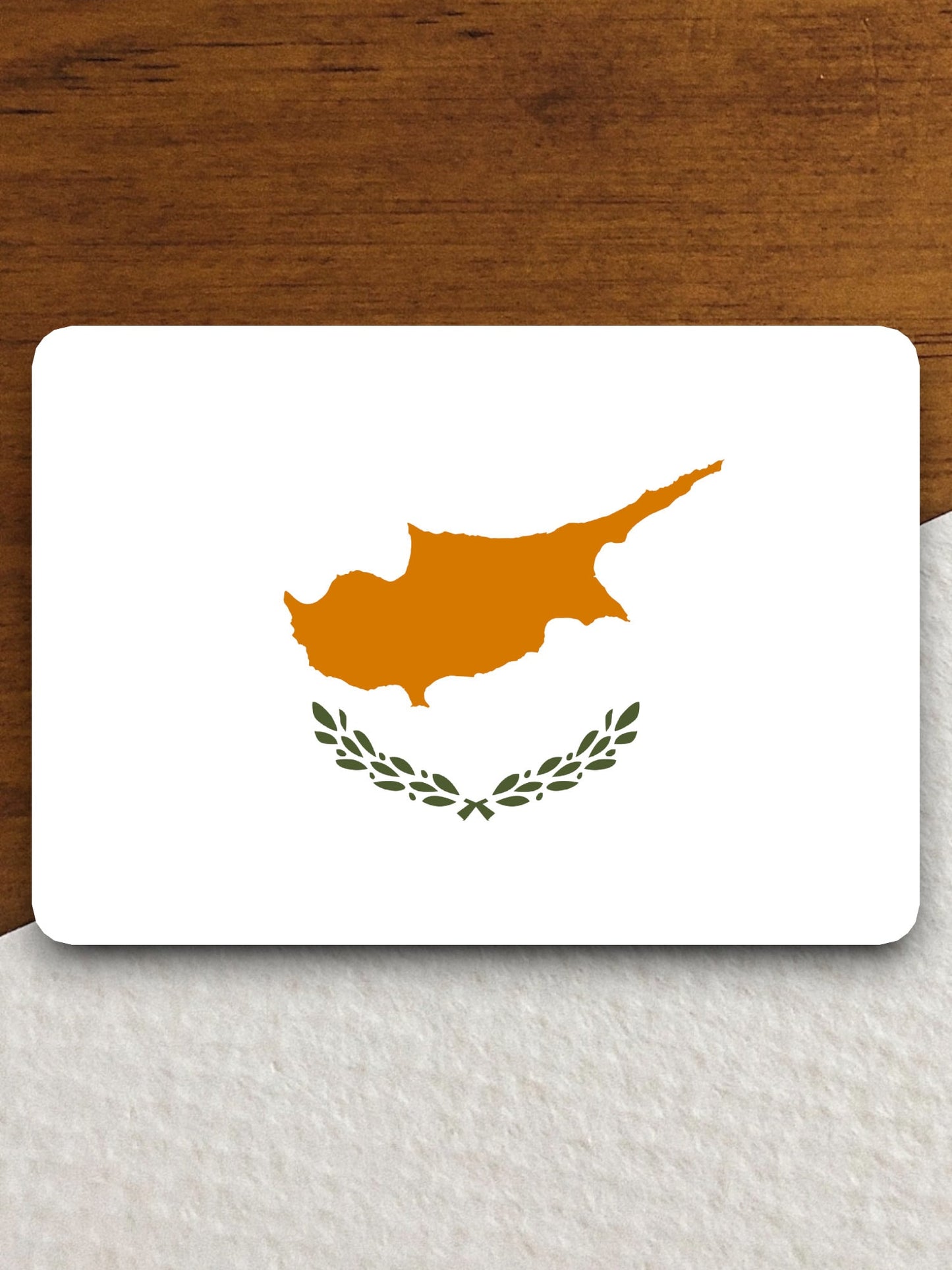 Cyprus country flag sticker, international country sticker, international sticker, Cyprus sticker, Room Décor