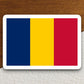 Chad country flag sticker, international country sticker, international sticker, Chad sticker, Room Décor