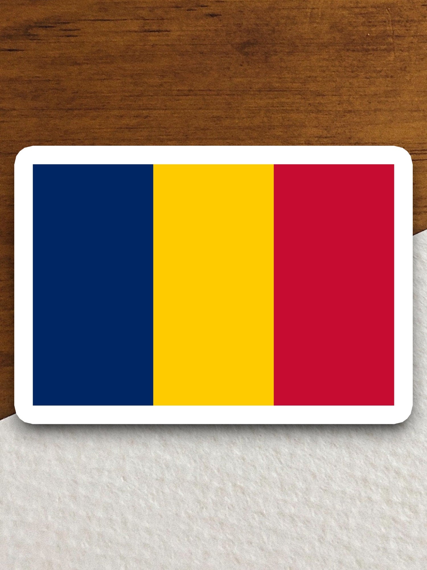 Chad country flag sticker, international country sticker, international sticker, Chad sticker, Room Décor