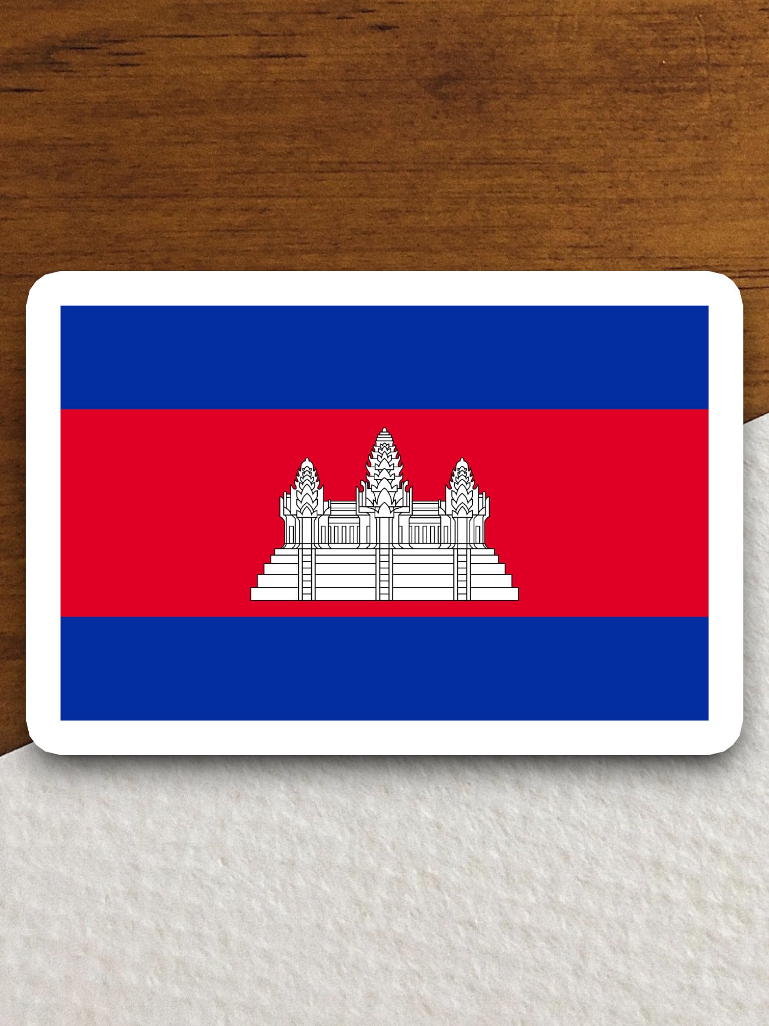 Cambodia country flag sticker, international country sticker, international sticker, Cambodia sticker, Room Décor