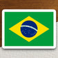 Brazil country flag sticker, international country sticker, international sticker, Brazil sticker, Room Décor