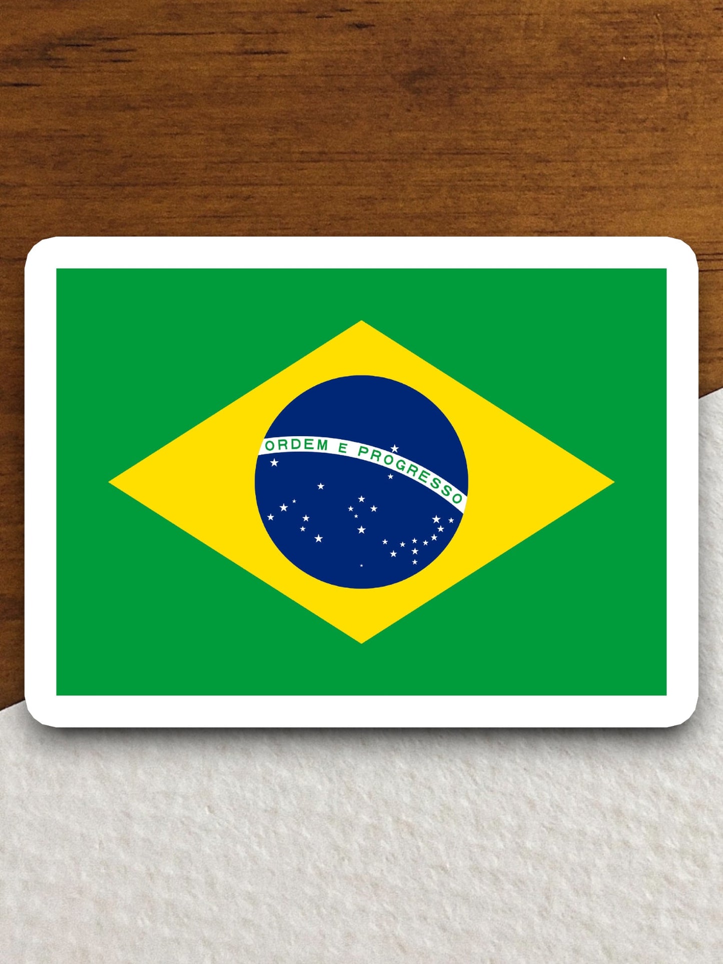 Brazil country flag sticker, international country sticker, international sticker, Brazil sticker, Room Décor