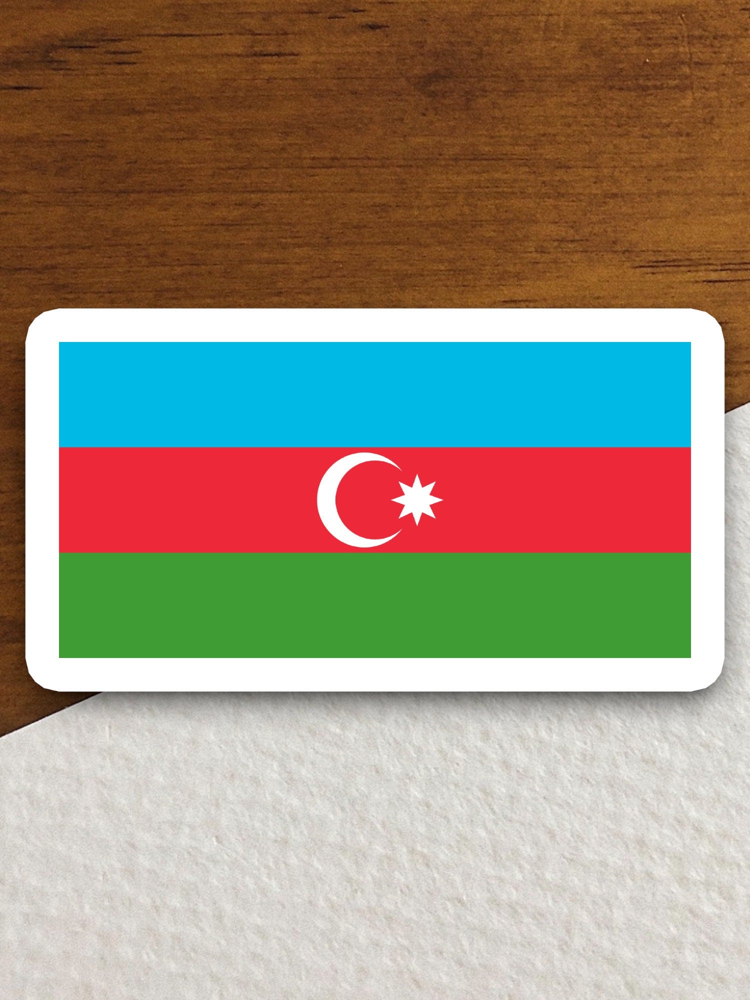 Azerbaijan country flag sticker, international country sticker, international sticker, Azerbaijan sticker, Room Décor