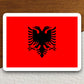 Albania country flag sticker, international country sticker, international sticker, Albania sticker, Room Décor