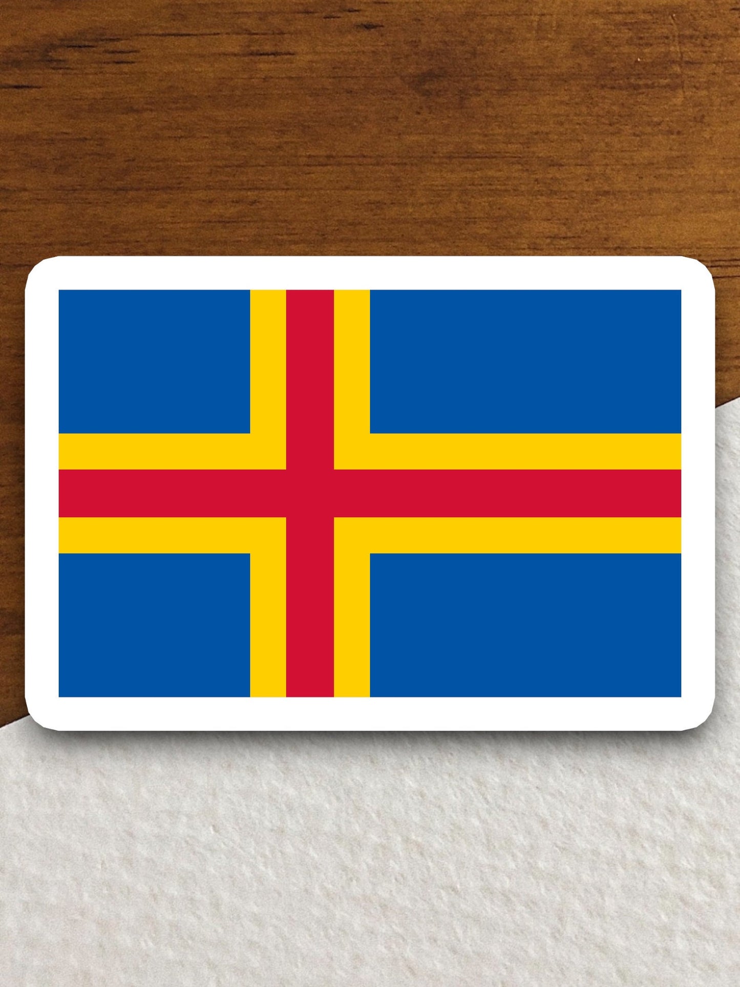 Aland country flag sticker, international country sticker, international sticker, Aland sticker, Room Décor