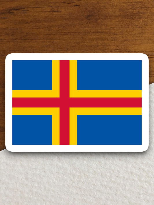 Aland country flag sticker, international country sticker, international sticker, Aland sticker, Room Décor