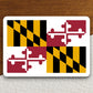 Maryland state sticker, Maryland flag sticker, pennant sticker, banner sticker, Maryland symbol sticker, emblem sticker