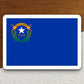 Nevada state sticker, Nevada flag sticker, pennant sticker, banner sticker, Nevada symbol sticker, emblem sticker