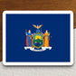 New York state sticker, New York flag sticker, pennant sticker, banner sticker, New York symbol sticker, emblem sticker