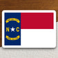 North Carolina state sticker, North Carolina flag sticker, pennant sticker, banner sticker, North Carolina symbol sticker, emblem sticker