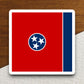 Tennessee state sticker, Tennessee flag sticker, pennant sticker, banner sticker, Tennessee symbol sticker, emblem sticker