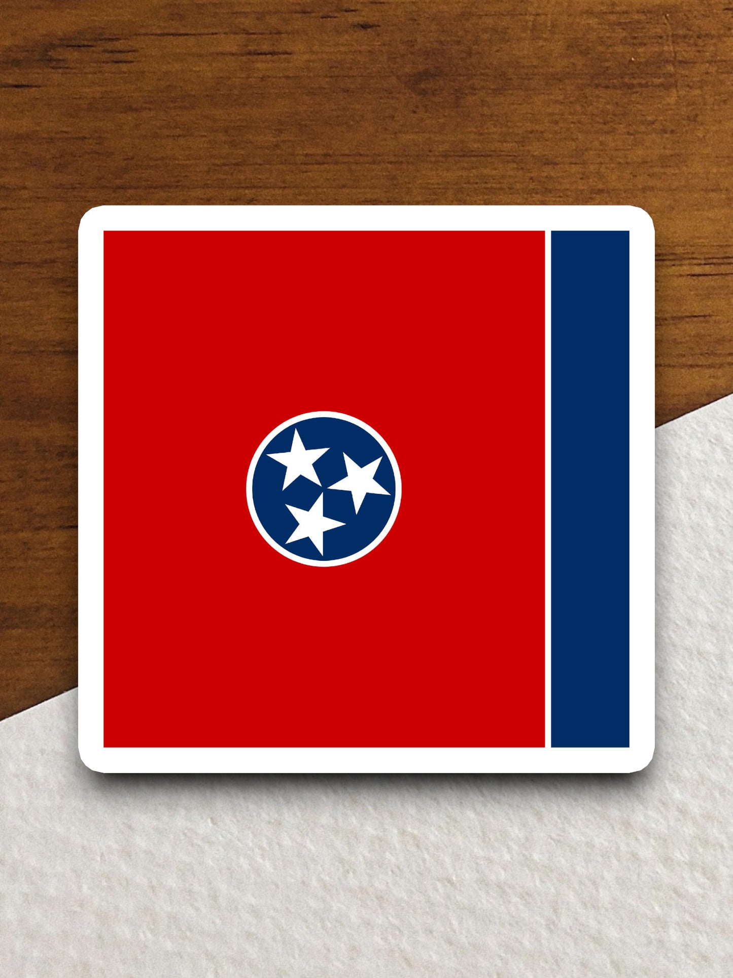 Tennessee state sticker, Tennessee flag sticker, pennant sticker, banner sticker, Tennessee symbol sticker, emblem sticker