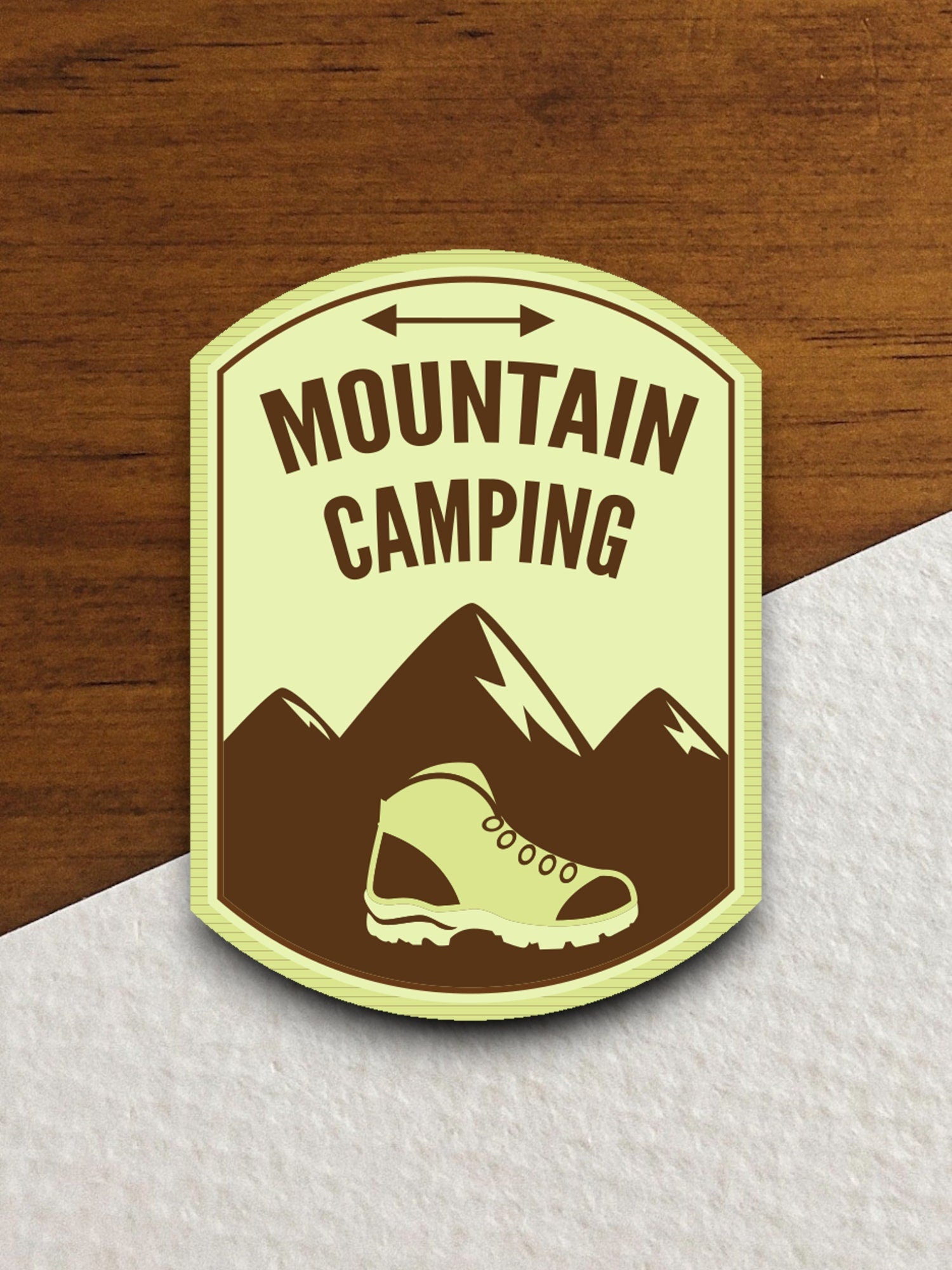 Mountain Camping Sticker, vacation sticker, travel sticker, room decor, water bottle sticker, laptop sticker