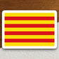 Catalonia country flag sticker, international country sticker, international sticker, Catalonia sticker, Room Décor