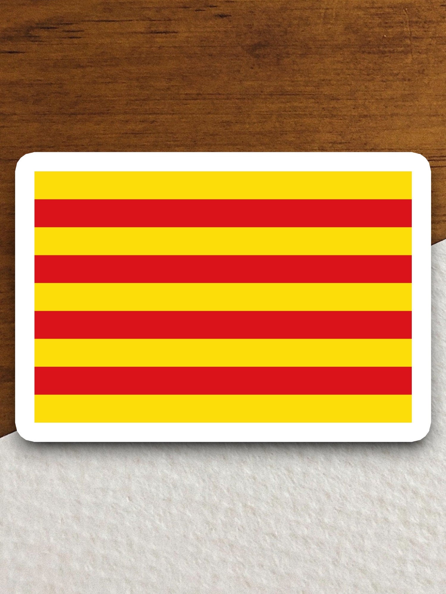 Catalonia country flag sticker, international country sticker, international sticker, Catalonia sticker, Room Décor