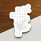 Church Cross and Bird sticker, church sticker, cross sticker, Religious Sticker, Faith Sticker, Worship Sticker, Christian Sticker