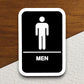 men's restroom  road sign stickers, Room Decor, Traffic Sticker, Road Sign Decoration, Road Work Signs, Traffic Sign