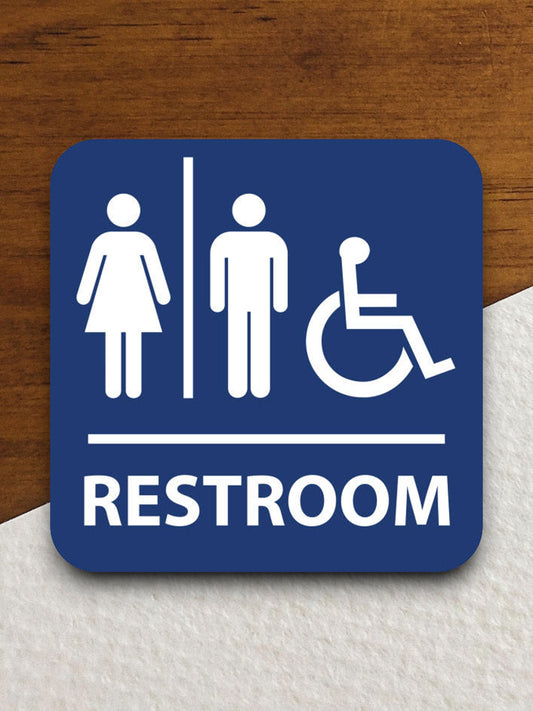 Handicap Bathroom  road sign stickers, Room Decor, Traffic Sticker, Road Sign Decoration, Road Work Signs, Building Signs, Traffic Sign